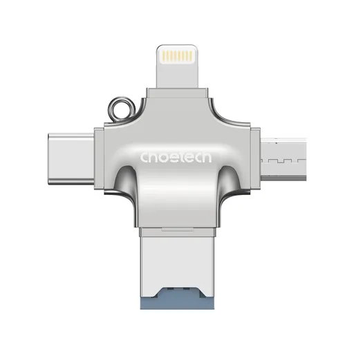 Choetech CR-002-SL EasyGO A+C+Micro+lighting four in one card reader