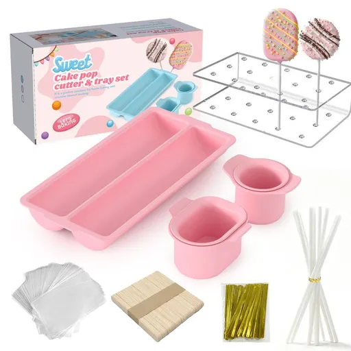 Lollipop Cake Mold Set - 8PCS - Pink