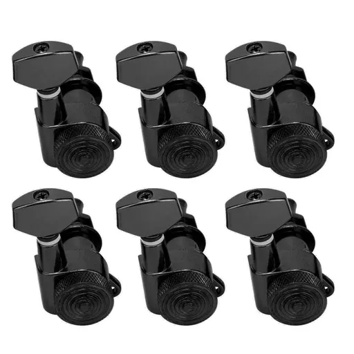 Lock String Tuning Key Pegs Guitar Locking Tuners Lock String Sealed Tuning Key Pegs Music Accessory sturdy Black Divide Left Right