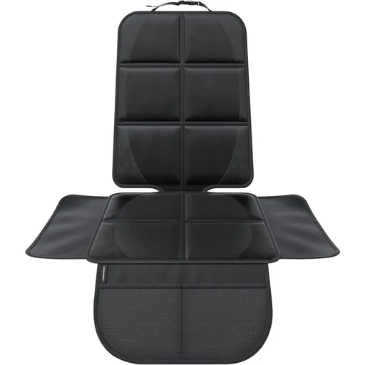 Car Seat Protector - For Car Seat - Premium Rear Seat Protector For Children - Isofix Compatible (Black)