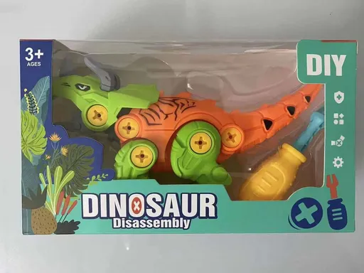 Dinosaur Building Blocks Educational Toy Triceratops Window Boxed