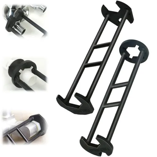 2Pcs Multifunctional Plumbing Wrench for Faucet and Sink Installation, Universal Pipe Wrench for Angle Tightening Removal, Home Bathroom Kitchen Repair Tool A+B