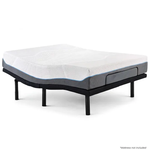 Therapedic Advance Queen Adjustable Bed Frame Base with Head Tilt, Massage, USB & Wireless Remote