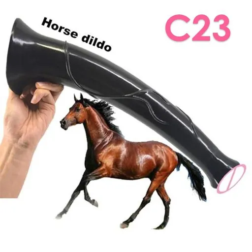 House Of Dasein Dildo Dong Big 3 Types Huge Fantasy Monster Black Horse C20 - Black - Horse Dildo C23