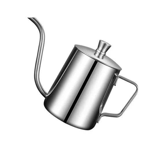1Pc Plated Silver Stainless Steel Coffee Pot Useful Kettle for Home Supply