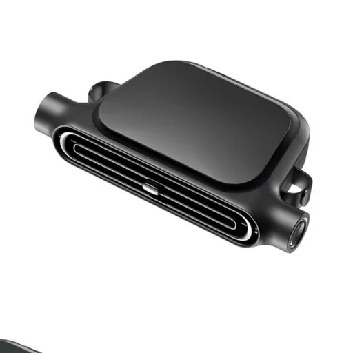 Powerful Car Seat Fan with Built-in Battery, Cordless & Plug-in Dual-Use-black