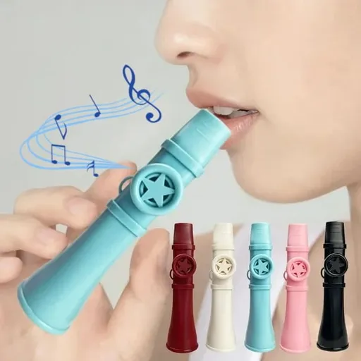Professional Kazoo for Adults Kids, Upgrade Plastic Kazoos with Adjustable Tone Multi Colors Kazoo Musical Instruments for Guitar, Ukulele, Piano & Violin, Easy to Learn (Blue) Blue#004