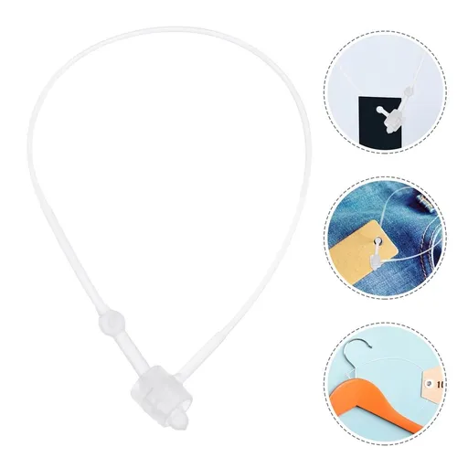 White Plastic Clothing Tags for Hanging, 5000 Pieces Label Tags for Apparel and Garments