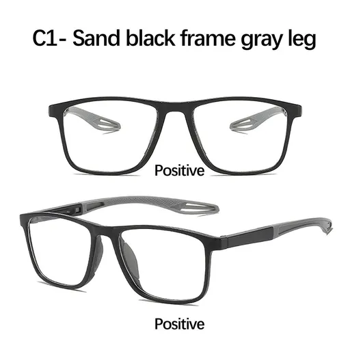 Sport Intelligent Photochromic Bifocal Reading Glasses Multi Focus Blue Light Blocking Presbyopia Glasses with Nose Pads for Men Women