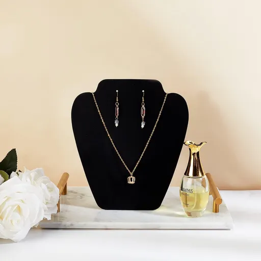 Display Holder Earrings Display Stands Stylish Non-Slip Cardboard Elegant Flocking Jewelry Holder for Home Display Holder