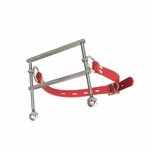 House Of Dasein Metal Open Mouth Gag Tongue Flail Bdsm Bondage Restraints - Red