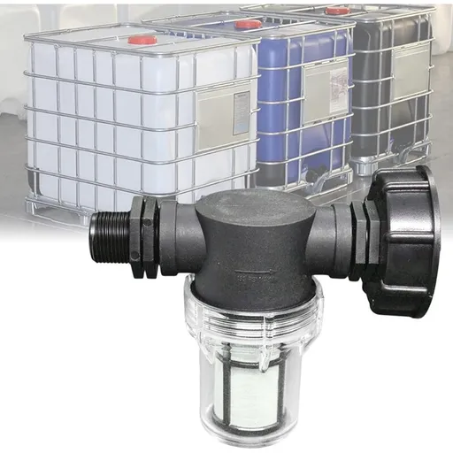 1000L Tank Connector Tap, Garden Hose Joint For Rainwater Collectors With Filter Function, S60X6 Ibc Water Tank Adapter