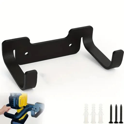 Hedge Trimmer Wall Mount Hanger for Hedge Trimmer ,Wall Mounted Holder, Storage Hook Bracket,Hook for Outdoor Power Tools (Black )