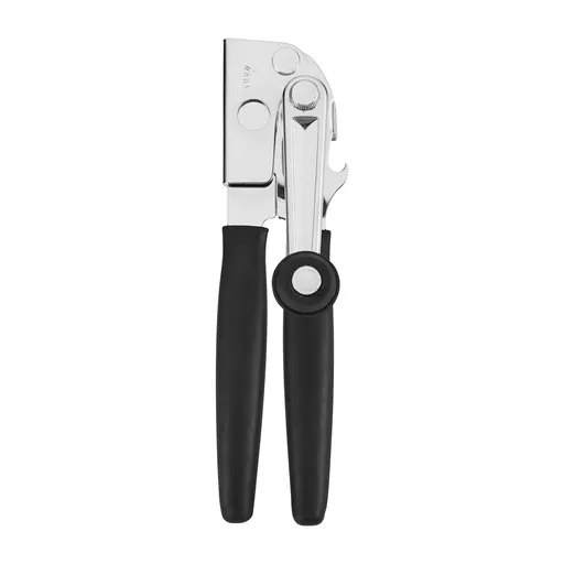 Ergonomic Design Easy Crank Can Opener, Black Handheld silicone crank can opener multifunctional bottle cap driver