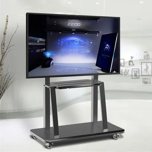 32-100 Heavy Duty TV Wall Mount with Shelf & Wheels
