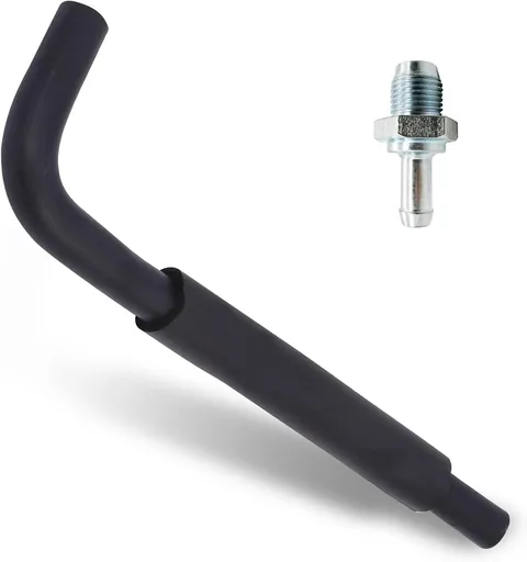 Engine PCV Valve and Hose Kit, Crankcase Ventilation Seal Hose with Valve, OEM# 12204-28020 12262-28021, Compatible with Camry Corolla Highlander Solara Matrix TC XB HS250h 2.4L 4CYL (Black)