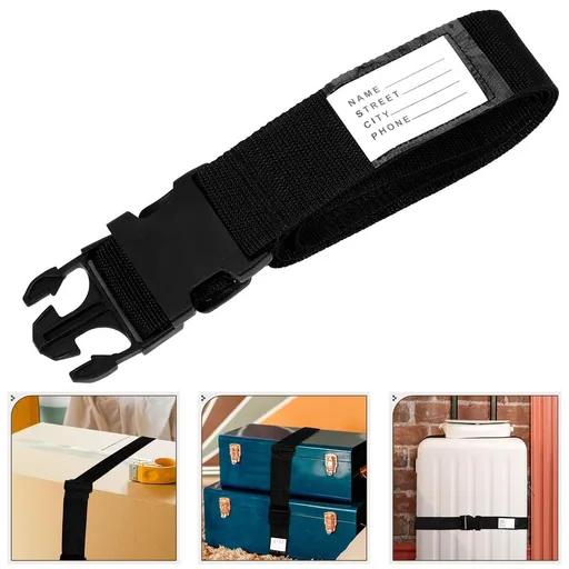Adjustable Travel Luggage Strap with Polypropylene Fiber, 1 Pack Suitcase Belt for Secure Packing and Easy Identification