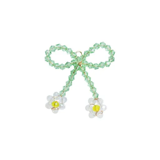 Handmade Copper Wire Flower Bead Patches Sew on Shoes Bag Hat Decoration DIY Earring Applique Badge Accessories （10pcs）