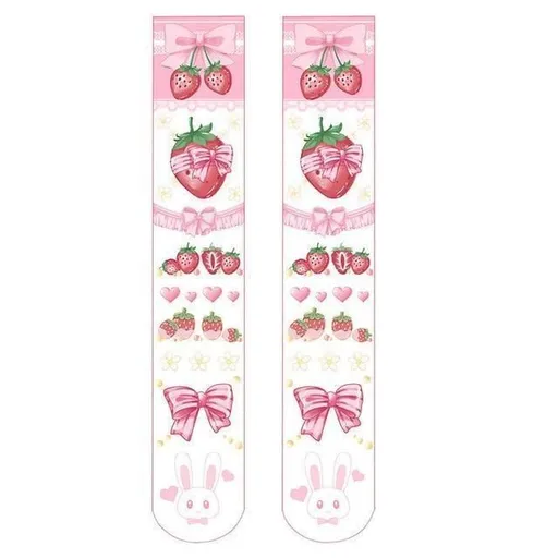 House Of Dasein Strawberry Babe Stockings - Strawberry Stockings