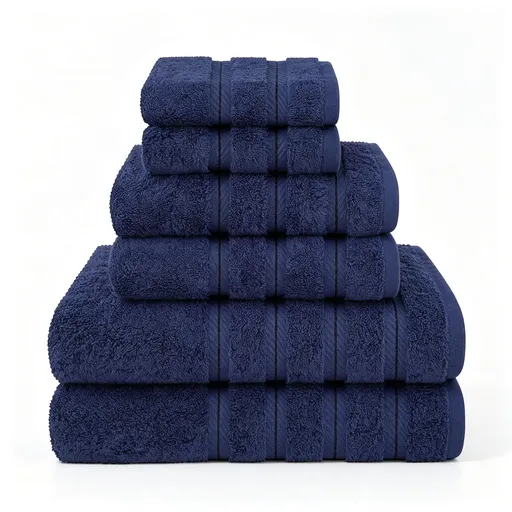 Dark Blue 40x71cm Pure Cotton Towel | Halloween Stable Home Gift | Water‑Absorbent Hand Towel For Washing