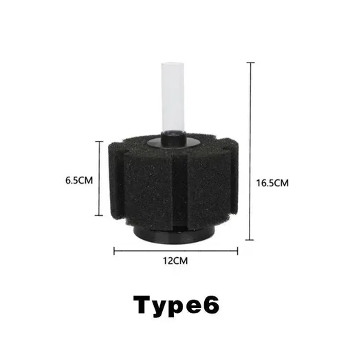 Air Sponge Filter Biological Aquarium Water Fish Tank Foam Small Medium Large - Type 6