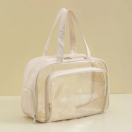 Waterproof Storage Bag, Beige has Shoe Compartment