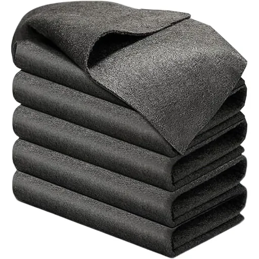 Thickened Magic Cleaning Cloth, 2026 New Streak-Free Reusable Glass Cleaning Cloth Rags, Lint-Free Absorbent Microfiber Towels for Cars, Kitchen, Window, Mirrors (5, 12x16 in)