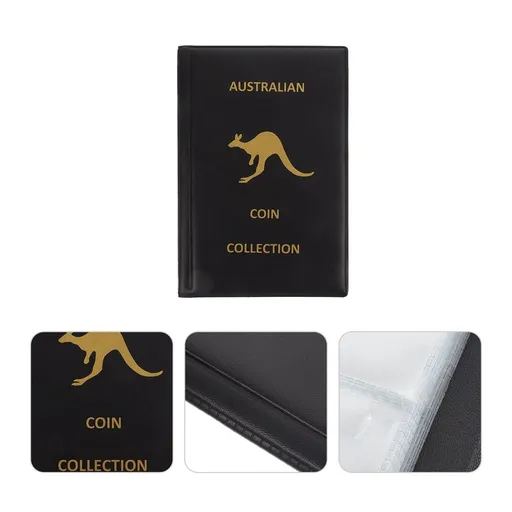 Durable Portable Coin Album with Soft Surface for Long-Term Use