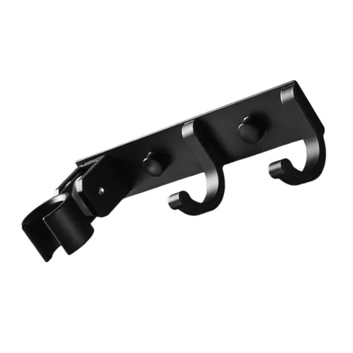 Bathroom Wall Hanger 1 Set Handheld Shower Bracket Hook up Multi-Function Shelf Aluminum Storage Shelf