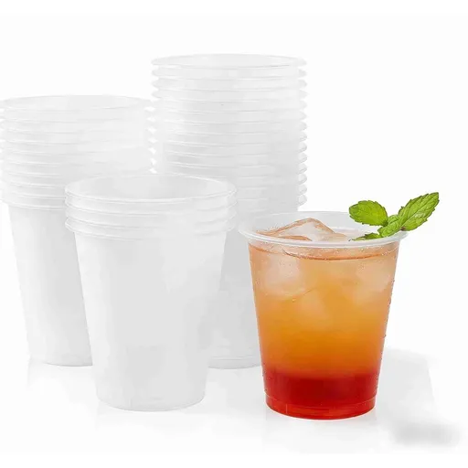 25Pcs Frosted Plastic Cups, 16oz Disposable Clear Cocktail Glasses for Graduation Wedding Holiday Birthday Party