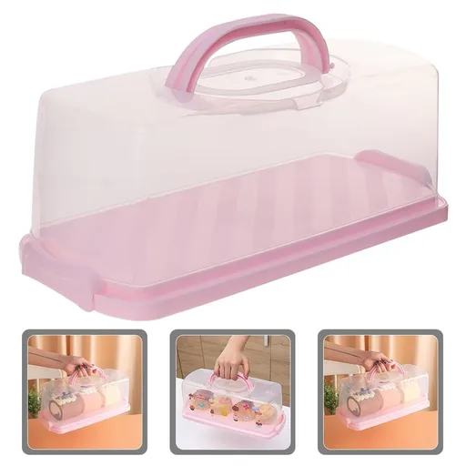 Simple Style Plastic Loaf Container for Outdoor Picnic and Home Use