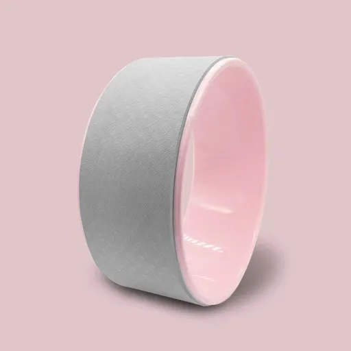 yoga wheel, pilates wheel, back bending wheel, flexibility equipment, yoga props, pilates accessories, spinal stretch, posture correction, core strength, indoor fitness gear, exercise wheel, yoga for back pain, Australian yoga - Pink - Size 1