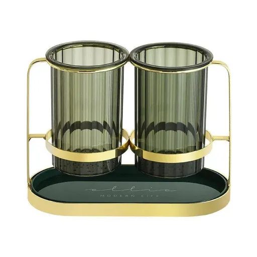 Light Luxury Chopsticks Storage Rack Household Kitchen Chopsticks Tube - Green