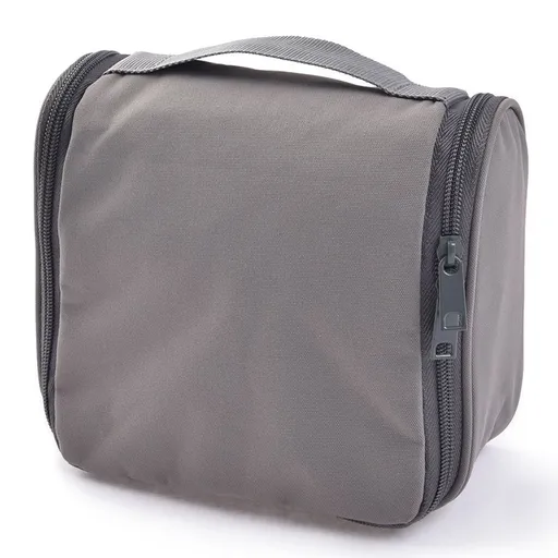 Hanging Toiletry Bag Polyester Travel Storage Organizer HB8012-3 gray wash bag About 16x19x6cm