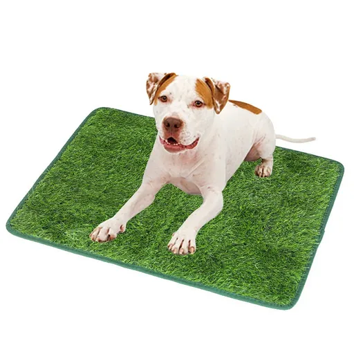 M Size Realistic Artificial Grass Dog Potty Pad - Indoor/Outdoor Pet Training Turf, Easy to Clean PE & TPR Material
