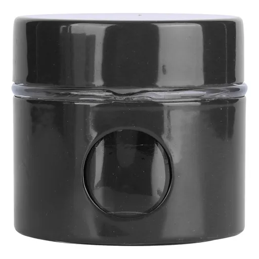Coffee Bean Container Iron Glass Mini Sealed Jar Kitchen Storage Tank for Beans TeaBlack