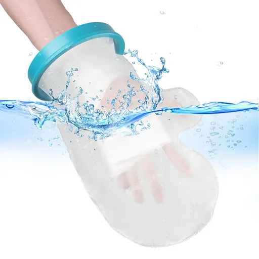 Waterproof Hand Cast Covers for Shower Bath, Adult Watertight Wrist Protector Resuable Wound Bandage Sleeve Bag for Broken Hand