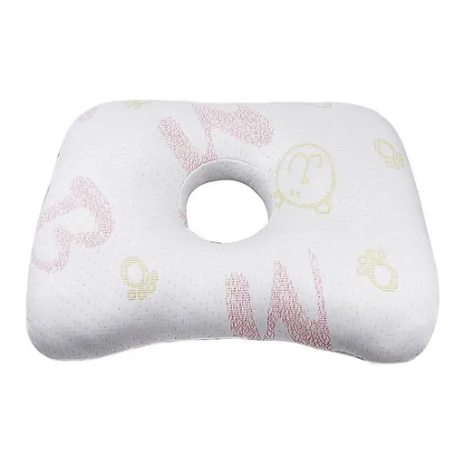 Pink Knit Breathable Ear Cushion, Reduce Side Sleep Ear Discomfort