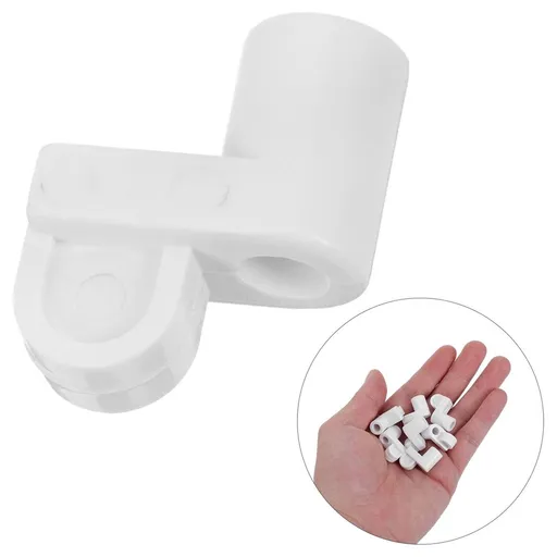 24Pcs Window Screen Holder Clips White Plastic Easy Mounting for Metal Wood and Glass Frames
