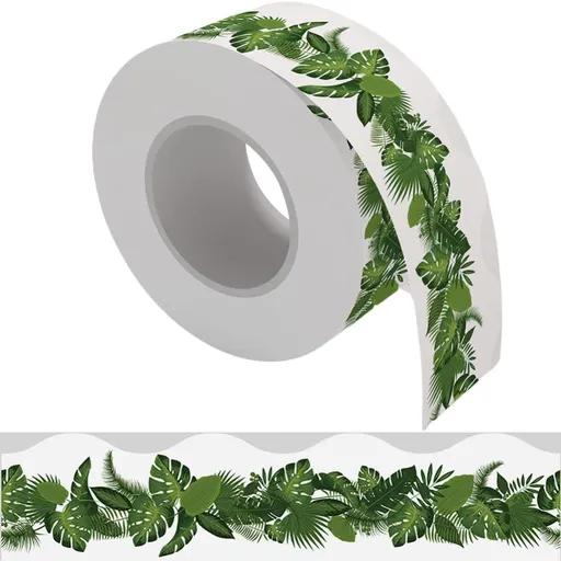 Leaves Border Sticker Leaf Border Wall Decals Bulletin Board Borders Palm Leaf Border Tropical Leaves Border Magnetic Border Trim