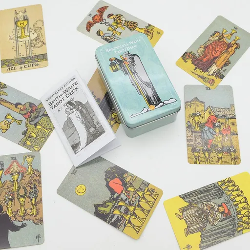 3 pcs Gilded Limited Edition - Pocket Edition Unique Tarot Cards - Gold Foil Tarot Deck - Tarot Cards Beginner Set