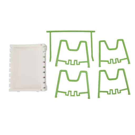 Pot Lid Holder Durable PP Space Saving Stable Nonslip Base Wide Application Cutting Board Organizer Type C