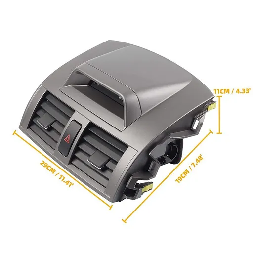 Center Dash A/C Air Vent Outlet Panel with Clock Compatible with Air conditioning vent panel with clock