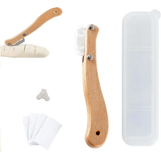 Wooden Handle Bread Scoring Tool – Baguette Lame