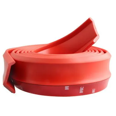 Ning zhi Car Front Lip Anti-Collision Strip TPE. 2.5m [red] one