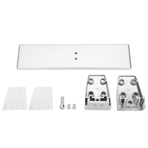 Desk Screen Clamp Adjustable Installation Aluminum Alloy Silver