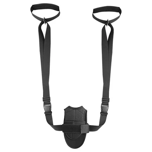 Stretching Strap Adjustable Length Leg Stretch Strap Black