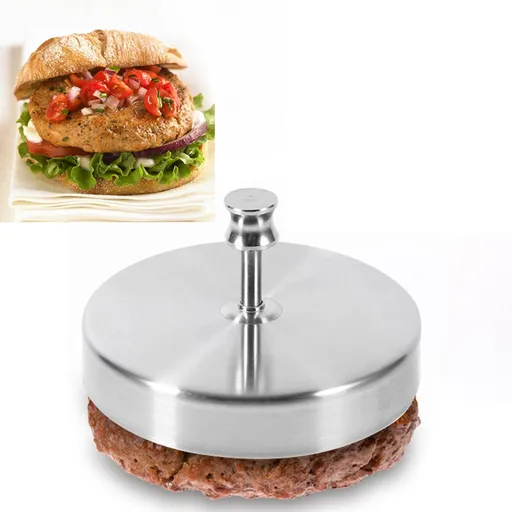 Stainless Steel Burger Press Hamburger Maker Non Stick Patty Mold Ideal for BBQ & Perfect Patties.Easy to Operate and Clean