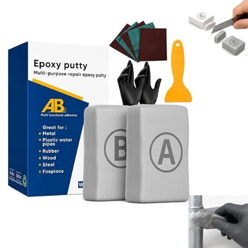 14oz 400g 2 Part Steel Reinforced Epoxy Putty, Epoxy Clay, Steel Epoxy Puttys, Metal-Filled Epoxy Putty, Filler Putty for Wood Metal Plastic Ceramic Tile Glass