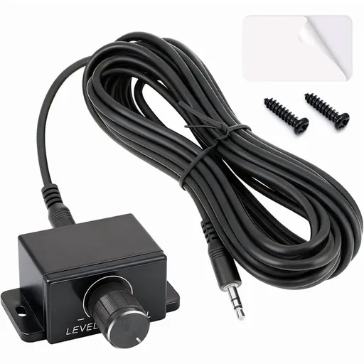 Amplifier Remote Knob Replacement Universal Control Kit 3.5mm Jack Black